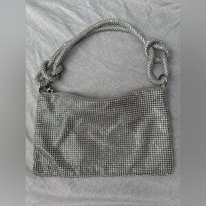 Silver Gem Mesh Women's Bag